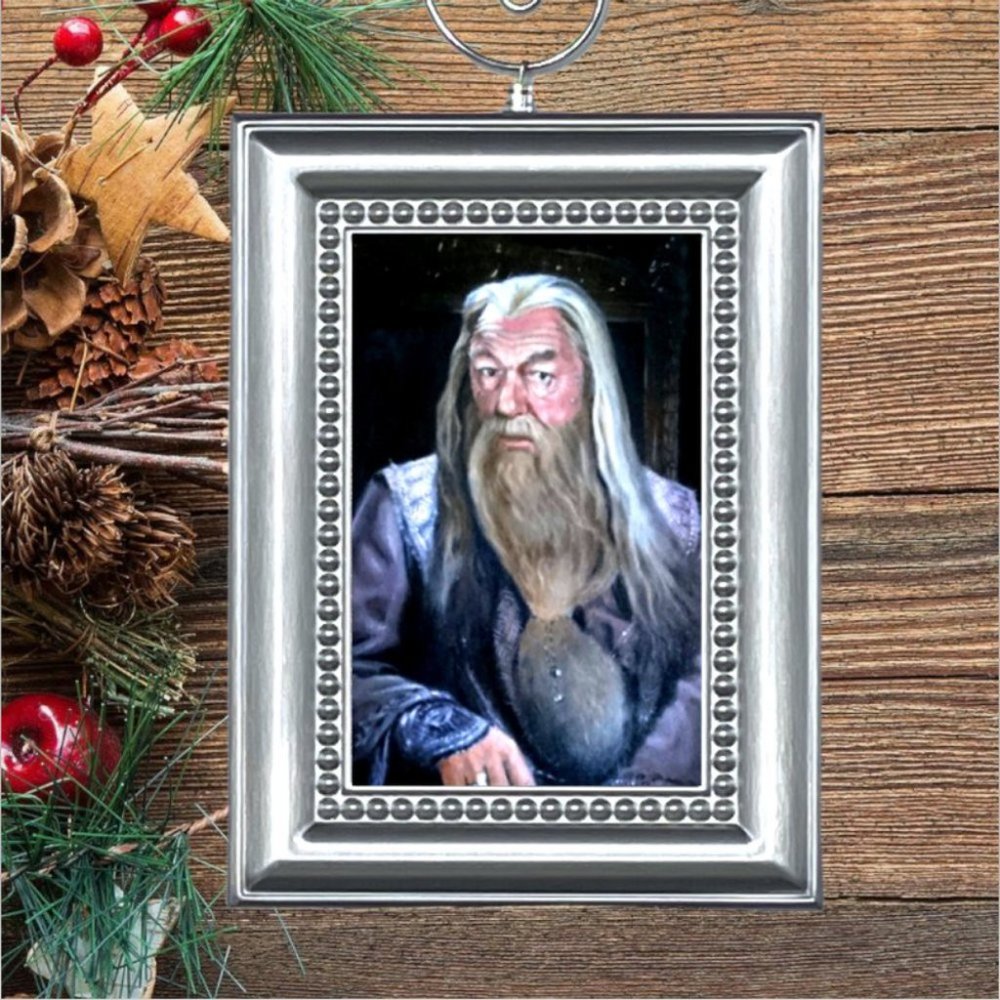 Harry Potter Professor Albus Dumbledore Portrait Christmas Tree Ornament